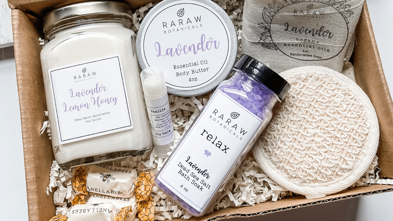 Mothers day lavender gift basket | RaRaw Botanicals