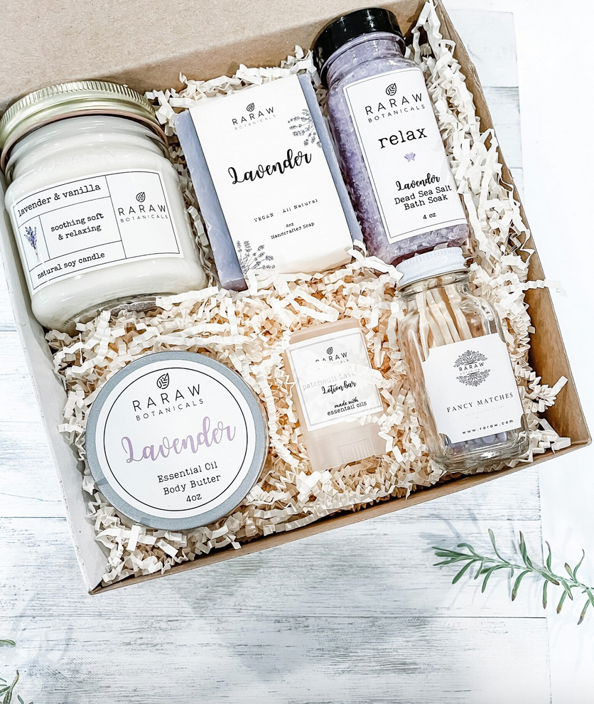 Spa gift box lavender