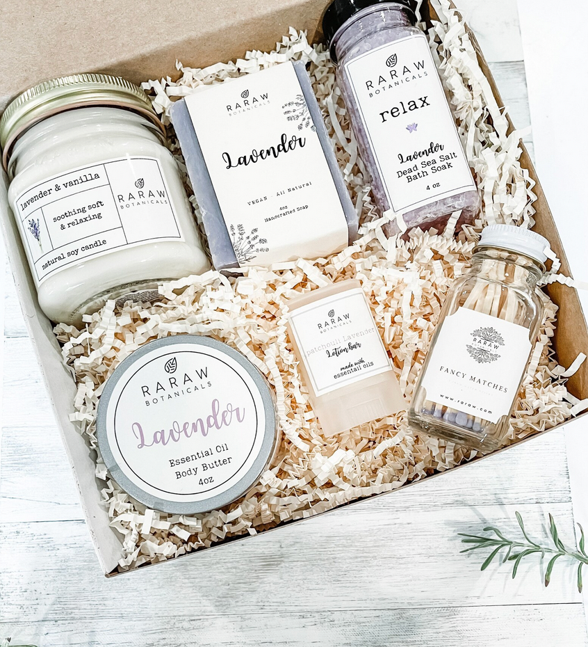 Spa gift box lavender