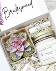Bridal party self care box gifts