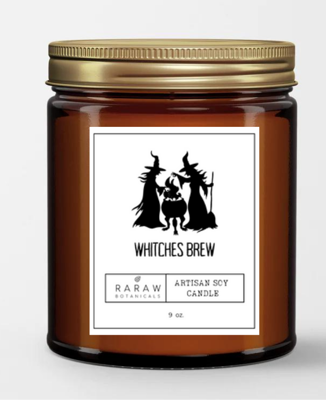 witches brew halloween fall scented candle