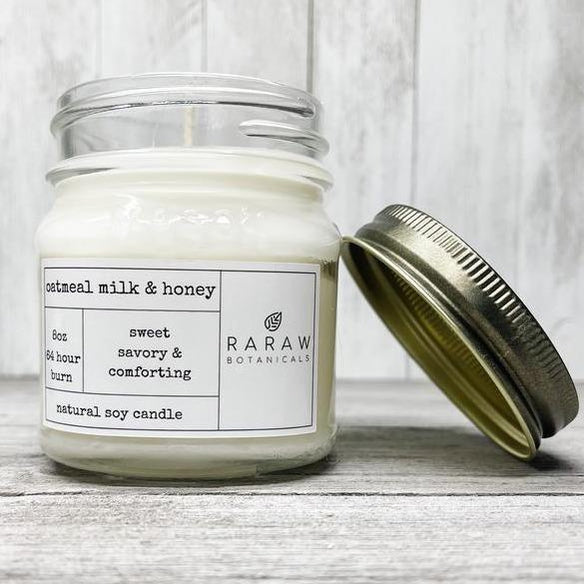 Oatmeal Honey Milk Soy Candle 8oz 