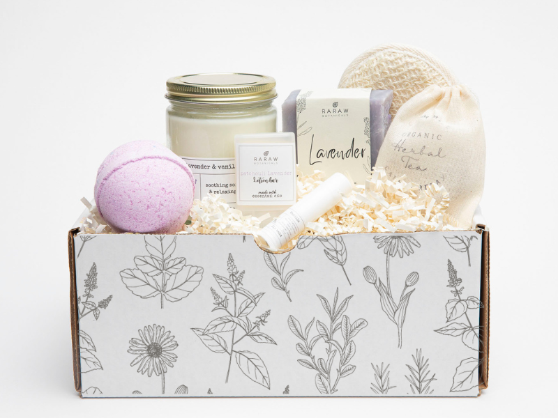 Lavender Soothing Calming Dreams Self Care Gift Box