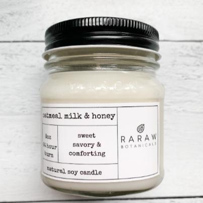 Oatmeal Honey Milk natural soy candle