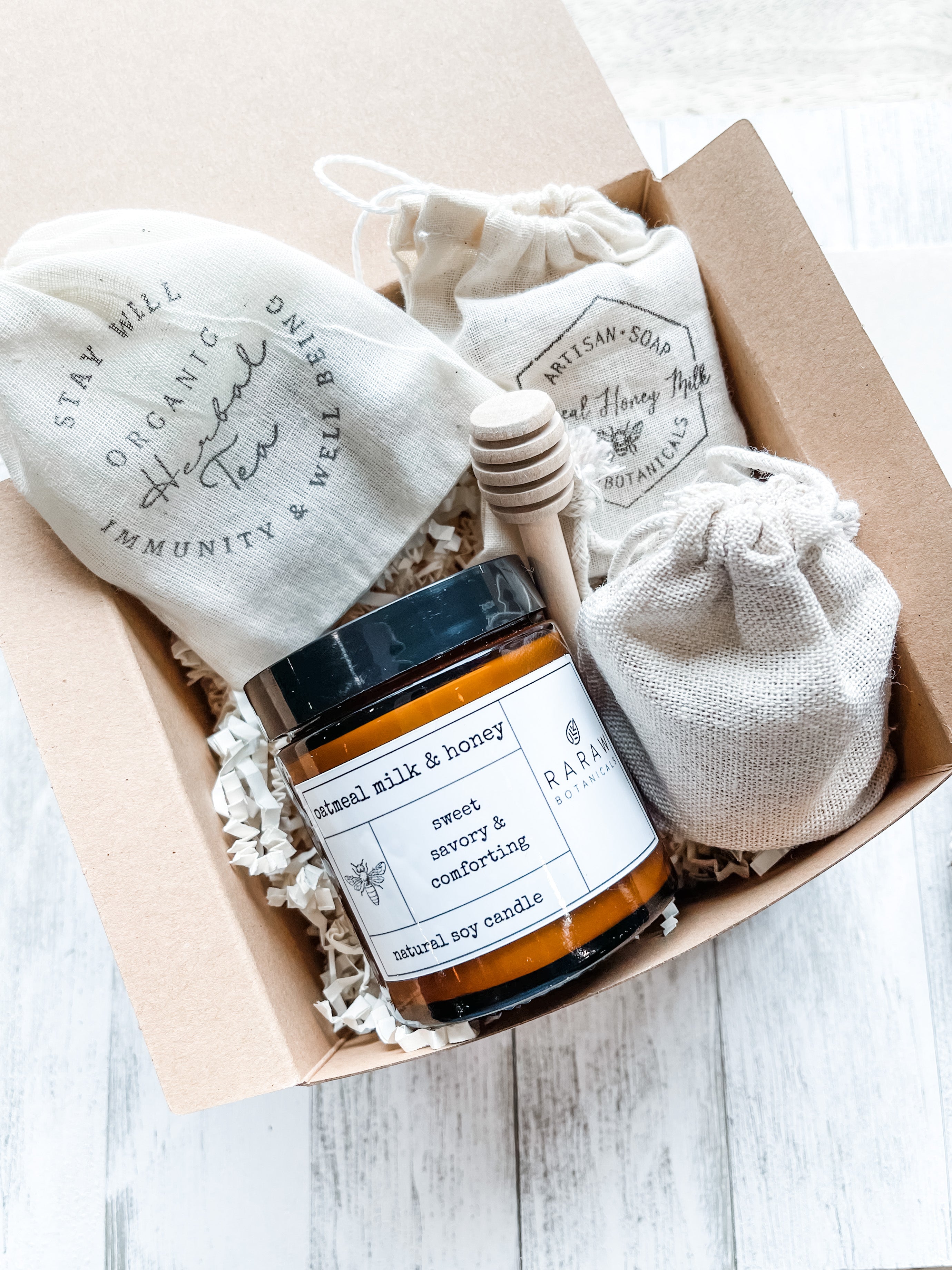 Honey Oat mini care package - warm comfort box