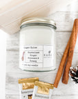 ginger spice soy candle jar
