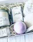 Mothers Day Self Care Gift Box Bath Bomb, Candle, Soap