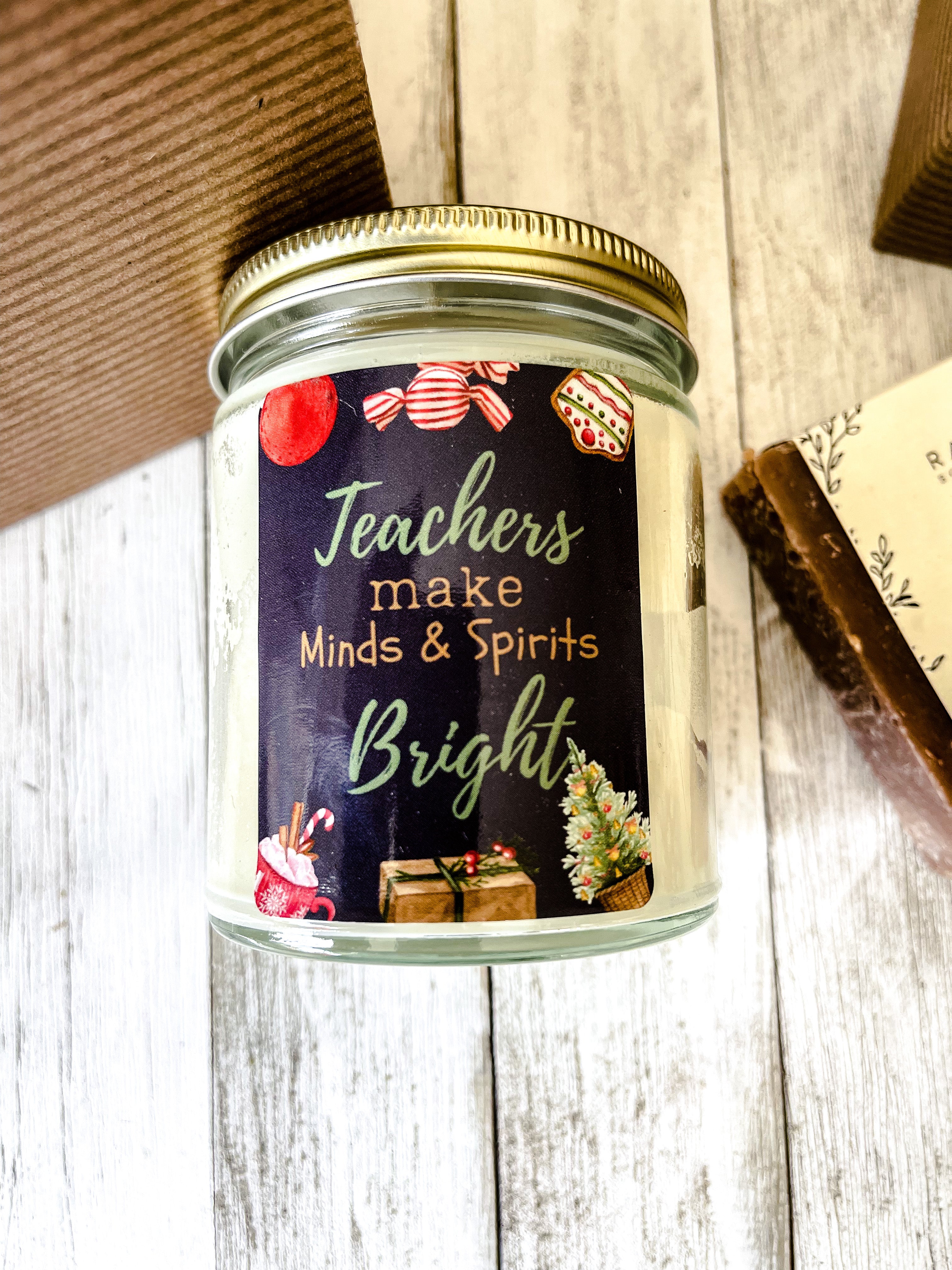 Teachers Christmas Gift Candle